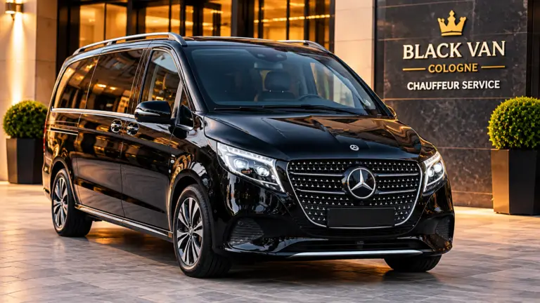 Mercedes-Benz V-Klasse von Black Van Cologne für Chauffeurfahrten in Köln
