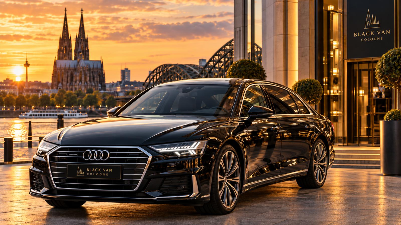 Audi A8 L VIP Edition for CEO and executive chauffeur service in Cologne