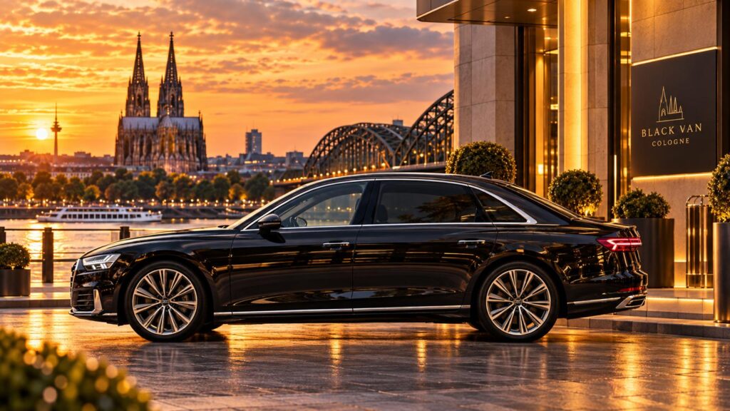 Audi A8 VIP Edition luxury interior for chauffeur service in Cologne