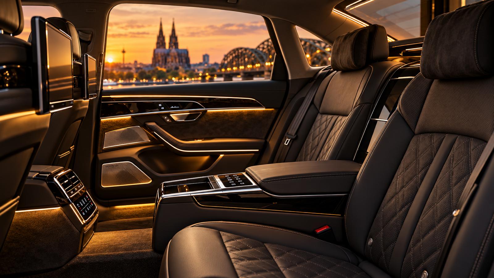 Audi A8 rear-seat comfort for CEO and board chauffeur service