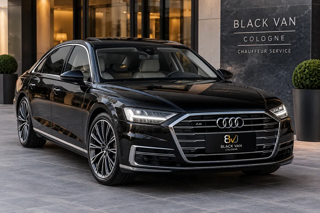 Audi A8 VIP Edition – First Class Chauffeurfahrzeug von Black Van Cologne