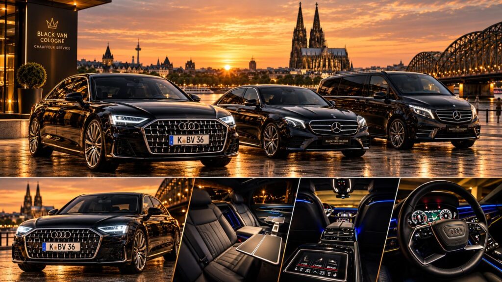 Black Van Cologne fleet and vehicle interiors